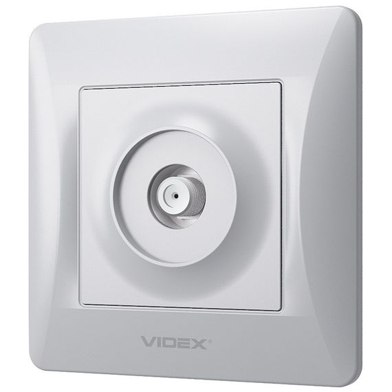 Спутниковая розетка SAT VIDEX BINERA VF-BNSK1SATE-SS серебристая