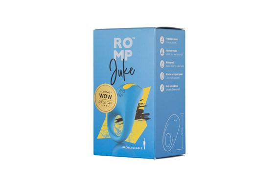 Ерекційне віброкільце Romp Juke, особлива вигнута віброголовка, 10 варіантів стимуляції | Зображення 7