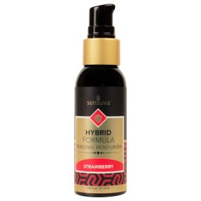 Смазка водно-силиконовая Sensuva Hybrid Strawberry (57 мл) без сахара, можно для оральных ласк