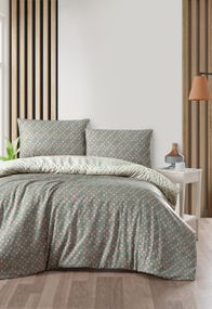 Постельное белье First Choice Homesko Ranforce семейный 160 х 220 см Eldon Green