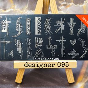 Пластина 095 для стемпінгу Designer Professional (12х6см)
