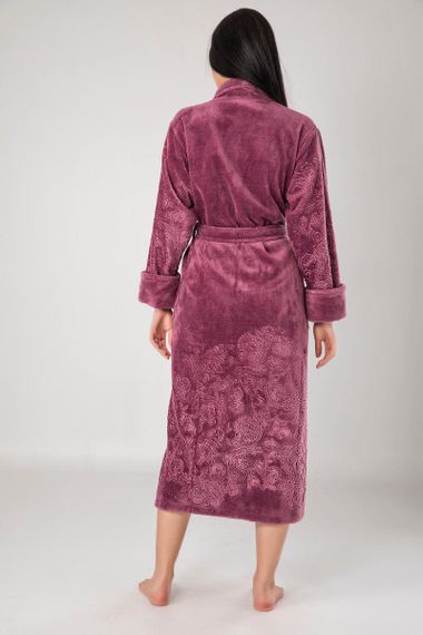 Женский халат Nusa 8650 махровый, фуксия S | Зображення 1