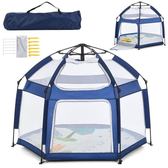 Дитячий манеж MR 1512 Sapphire Blue 146×127×110 см | Зображення 2