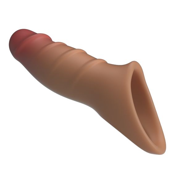 Насадка на член - Pretty Love Damell Penis Sleeve Brown sexstyle | Зображення 5