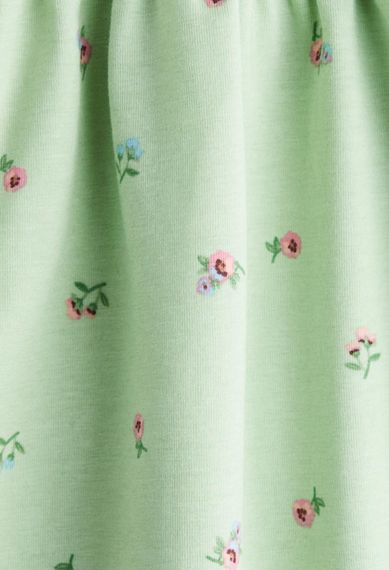 Дитяча бавовняна сукня для дівчинки H&M 92 см Світло-зелена (25120301A) | Зображення 1