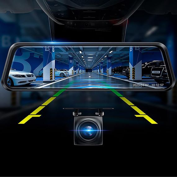 Відеореєстратор Hoco DI36 Dual Camera with Digital display Black | Зображення 6