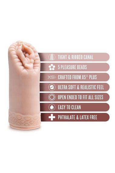 Мастурбатор вагіна Blush Enlust Alyssa з намистинами всередині, 13.9 см Sex Aura | Зображення 6