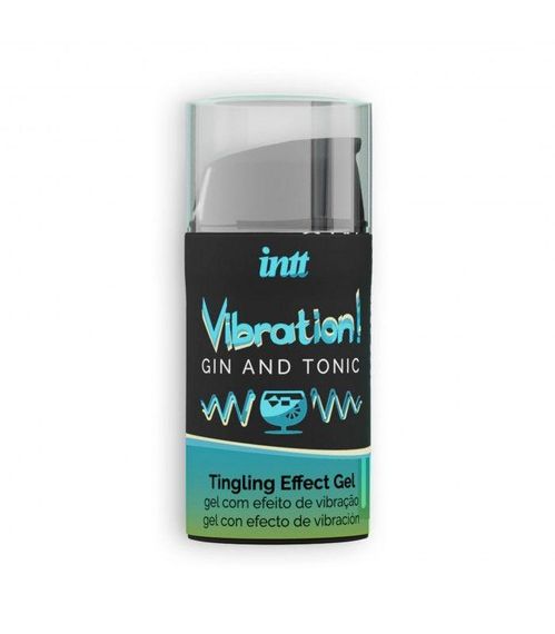 Рідкий вібратор Intt Vibration Gin Tonic (15 мл) — збуджуючий гель з ароматом джину та тоніка, діє до 30 хвилин | Зображення 1