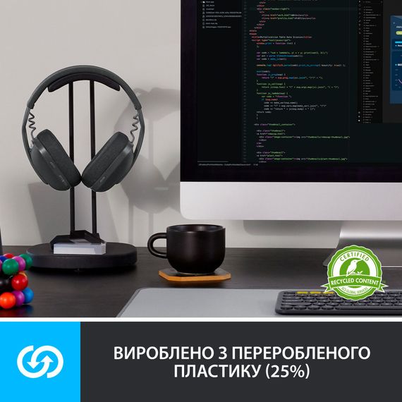 Навушники Logitech Zone Vibe 100 Wireless Off-White (981-001219) | Зображення 8