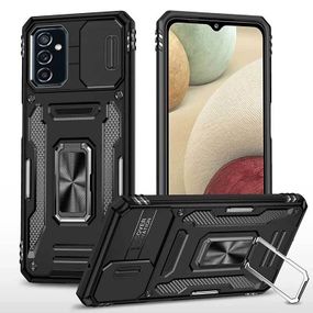 Ударостійкий чохол Camshield Army Ring для Samsung Galaxy A54 5G Силікон, Чорний / Black