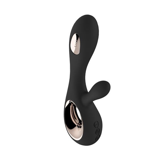 Вібратор-кролик LELO Soraya Wave Black, манливі рухи стовбура | Зображення 1