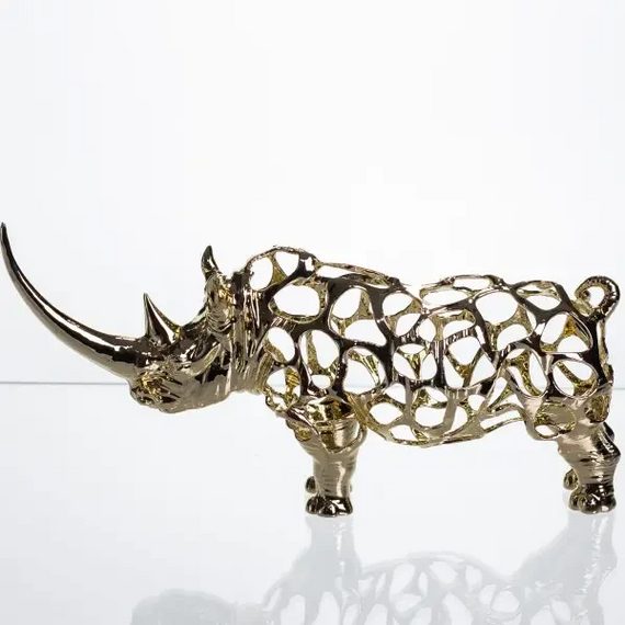 Декоративна фігурка Rhinoceros 23х6х10 см металева HP-7-22 | Зображення 3