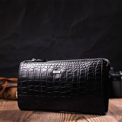 Гаманець Bond Accessories З натуральної шкіри Чорна (22049) | Зображення 9