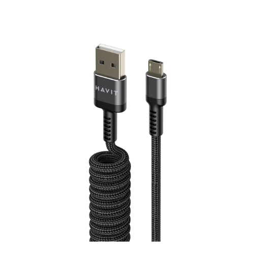 Кабель USB MicroUSB Havit HV-CB6250 2,4A 1,5м чорний | Зображення 2