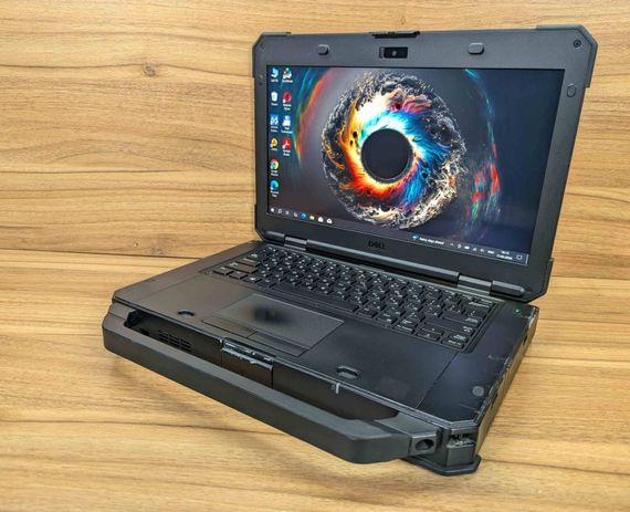 Захищений ноутбук Dell Latitude 5424 Rugged / 14" (1920x1080) IPS / Intel Core i5-8350U (4 (8) ядра по 1.7 - 3.6 GHz) / 8 GB DDR4 / 512 GB SSD / Intel UHD Graphics 620 / WebCam / Windows 10 б/в + Подарунок Бездротова миша / USB | Зображення 4
