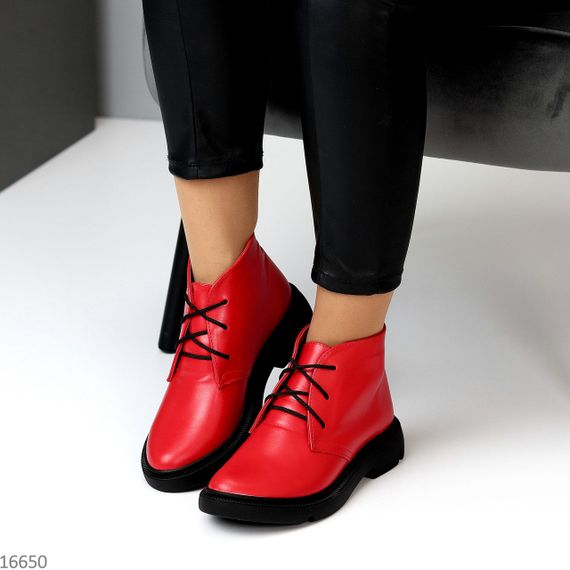 Яскраві червоні черевики натуральна шкіра в асортименті | Зображення 7