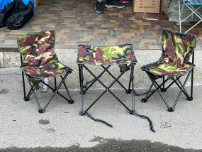 Набір для пікніка стіл та стільці 2шт у сумці / Туристичний столик зі стільцями / Складаний стіл та стільці