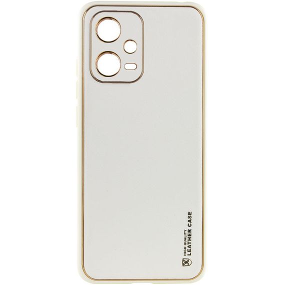 Шкіряний чохол Xshield для Xiaomi Poco X5 5G / Redmi Note 12 5G Білий / White