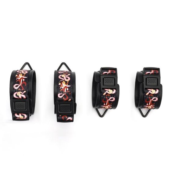 БДСМ набір LOCKINK The Flowering Serpent Bondage Set, 7 шт. Чорний | Зображення 5