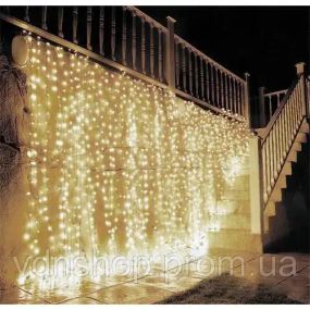 Гірлянда водоспад 320-400L 3X3М із заглуш. (10Х32ЛАМП) теплий RD-7152