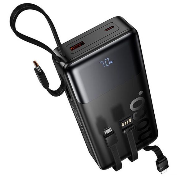 Портативное ЗУ Power Bank Hoco J156A Founder 22.5W+PD20W with 4 cables 20000 mAh Black | Зображення 2