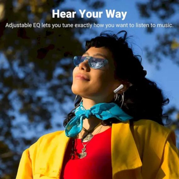 Бездротові навушники UGREEN WS106 HiTune T3 Active Noise-Cancelling Wireless Earbuds (White)(UGR-90206) | Зображення 5