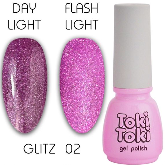 Світловідбивний гель-лак Toki-Toki Glitz GZ02 5мл | Зображення 2