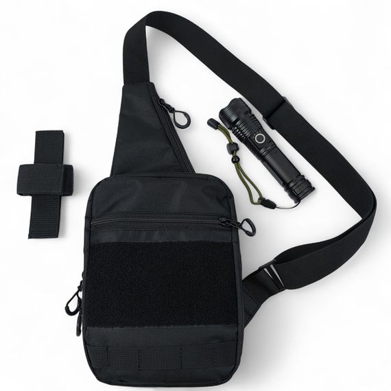 Сумка через плече з військової тканини, Нагрудна сумка розвантаження Тактична месседжер TV-99 | Зображення 1