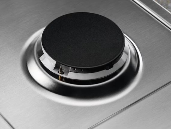 Варочная поверхность газовая Electrolux, 60см, чугун, нержавеющая сталь (KGS6426SX) | Зображення 3