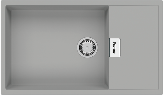 Кухонна мийка Fabiano Cubix 86x50 XL Grey Metallic 8221.201.0974