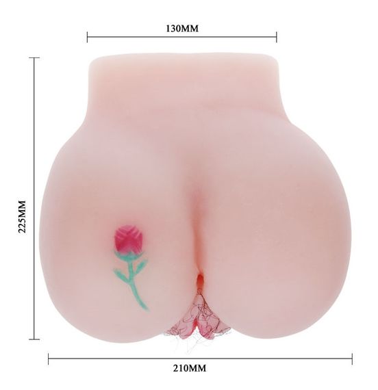 Мастурбатор с двойной вибрацией и двумя входами BAILE Princess Vagina and Anal, BM-009107 Sex Aura | Зображення 7