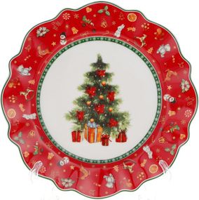 Тарілка Christmas Tree 20.5см червона десертна