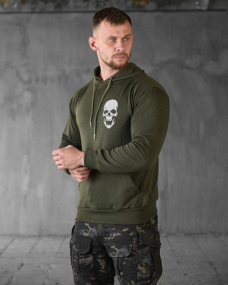 Худі maklin олива череп НП4892 | Зображення 2