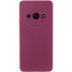 Чохол Silicone Cover Lakshmi Full Camera (AAA) для Xiaomi Redmi A3 Бордовий / Plum