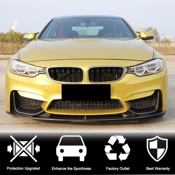 Накладки на передній бампер Flap V3 (для F80, Карбон) для BMW 3 серія F-30/31/34 2012-2019 рр | Зображення 7
