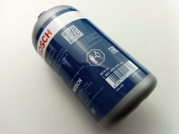 Гальмівна рідина BOSCH DOT-4 1 л (1987479107) | Зображення 1