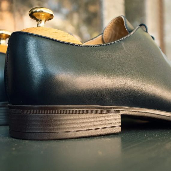 Туфли оксфорды, мужская обувь синего цвета 44 | Зображення 4