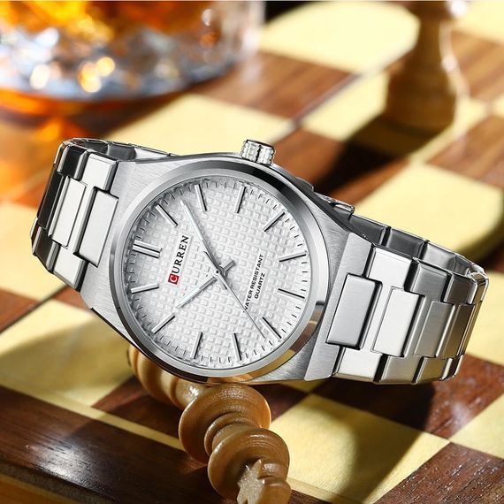 Чоловічий годинник Curren 8439 Silver-White | Зображення 3