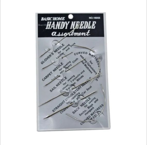 Набір голок  HANDY NEEDLE для ручного шиття шкіри, сумок, мішків, килимів, оббивки меблів, матраців (6687) | Зображення 1