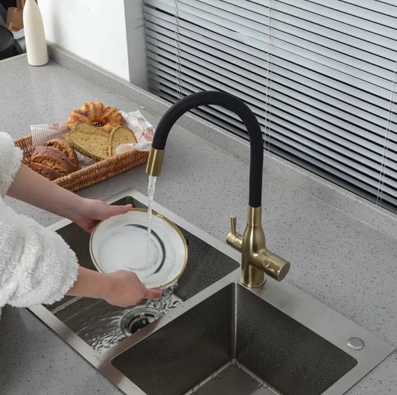 Змішувач для кухні Frap F4396-3 | Зображення 1