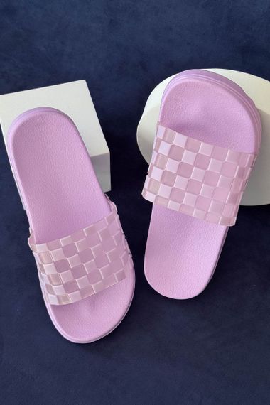 Шльопанці жіночі, колір бузковий, 243R5030-3 | Зображення 2