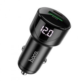 Автомобильное зарядное устройство для Hoco Z42 (1USB + Type-C) PD20W+QC3.0 Black