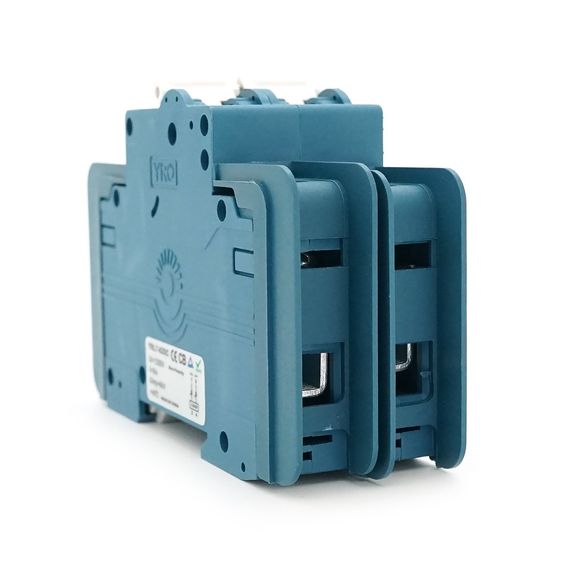 Автоматический выключатель DC YRO YRL7-63DC 2P 63A DC600V 6kA,DIN,80x36x44.8mm | Зображення 2