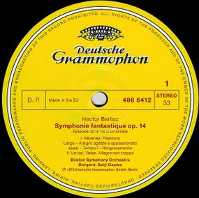 Вінілова платівка Seiji Ozawa & Boston Symphony Orchestra - Hector Berlioz: Symphonie fantastique [LP]