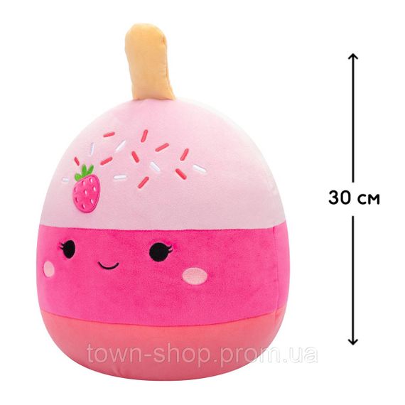 Мягкая игрушка Squishmallows – Клубничный кейк-поп Пама (30 cm) | Зображення 1