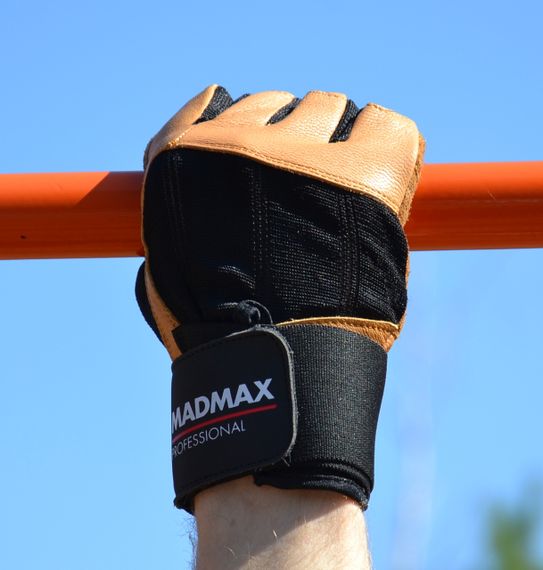 Рукавички для фітнесу MadMax MFG-269 Professional Brown S | Зображення 8