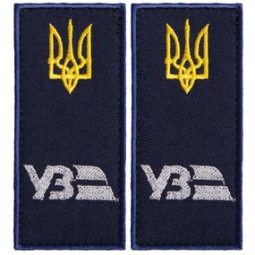 Шеврон IDEIA 87756 Україна 4*9  Габардин Синій