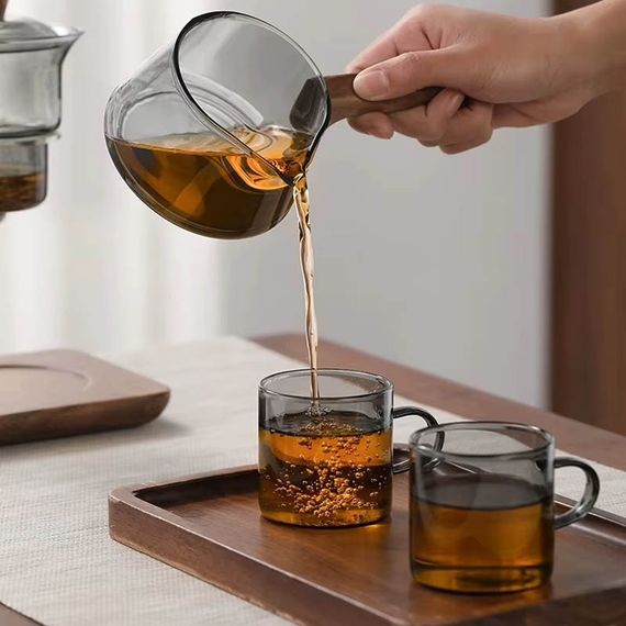 Чайник для заваривания TeaPot D-41 Automatic tea maker 300/400ml Transparent gray | Зображення 2
