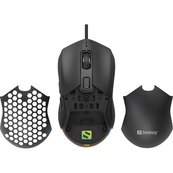 Мишка Sandberg FlexCover 6D Gamer Mouse RGB, ігрова, 12800 dpi., 6кн.Huano чорна | Зображення 5
