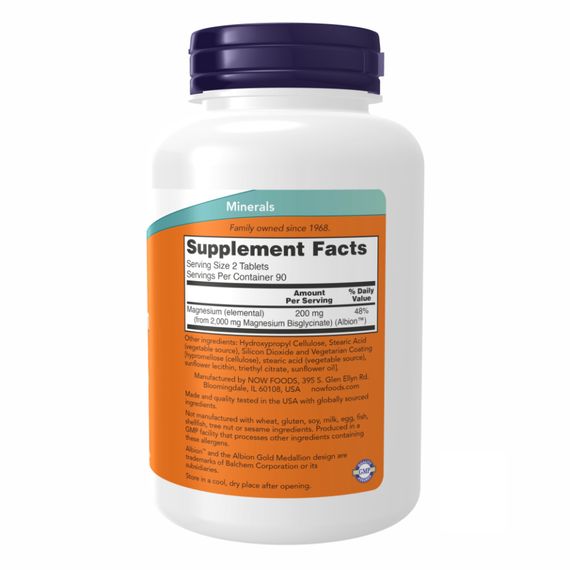 Magnesium Glycinate - 180 tabs | Зображення 1